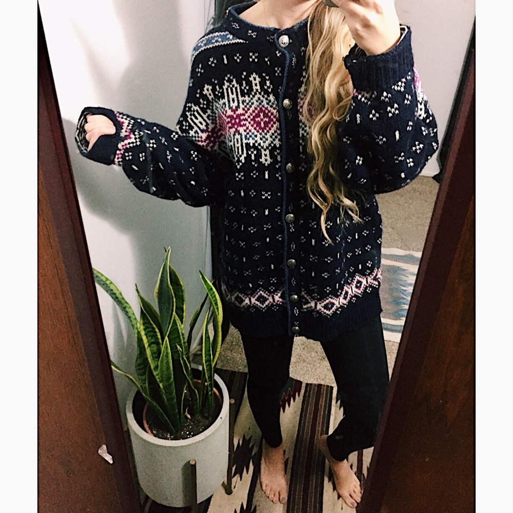 VINTAGE l.l bean sweater